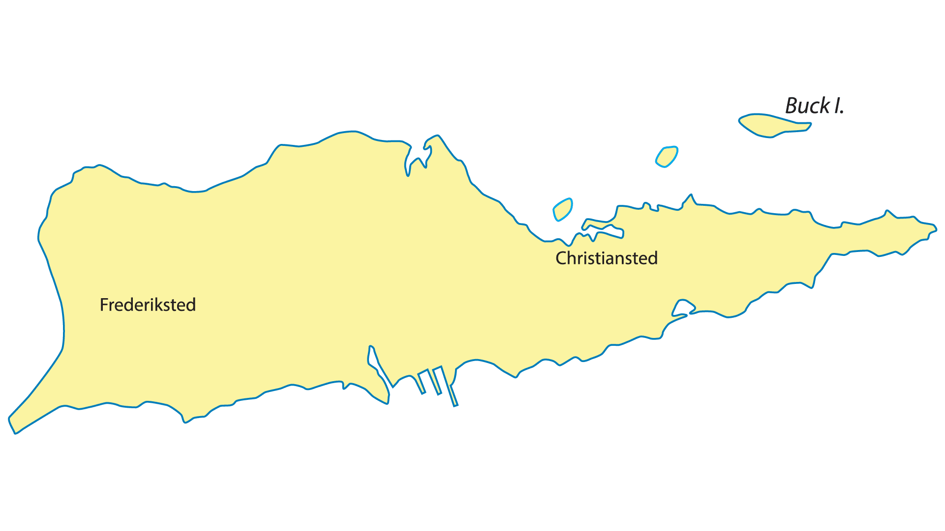 Map Rendering of St Croix Island