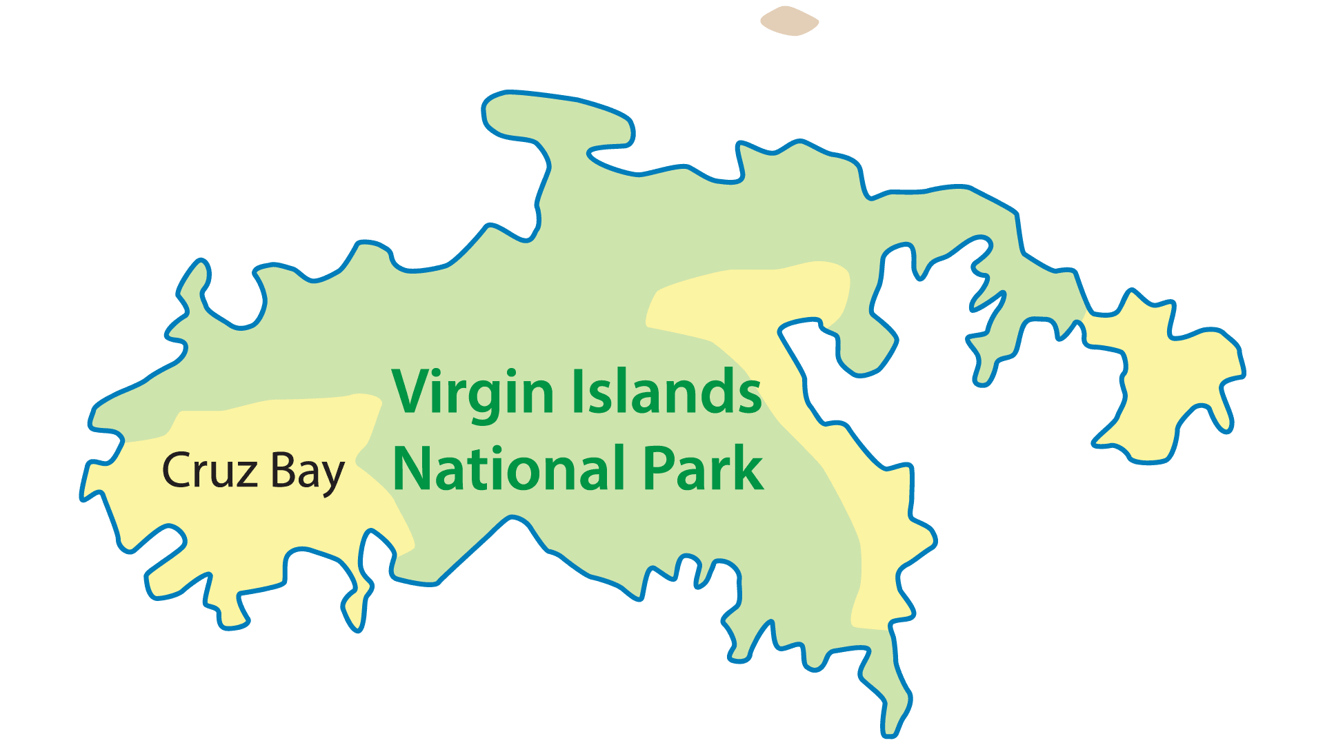 Map rendering of St John island