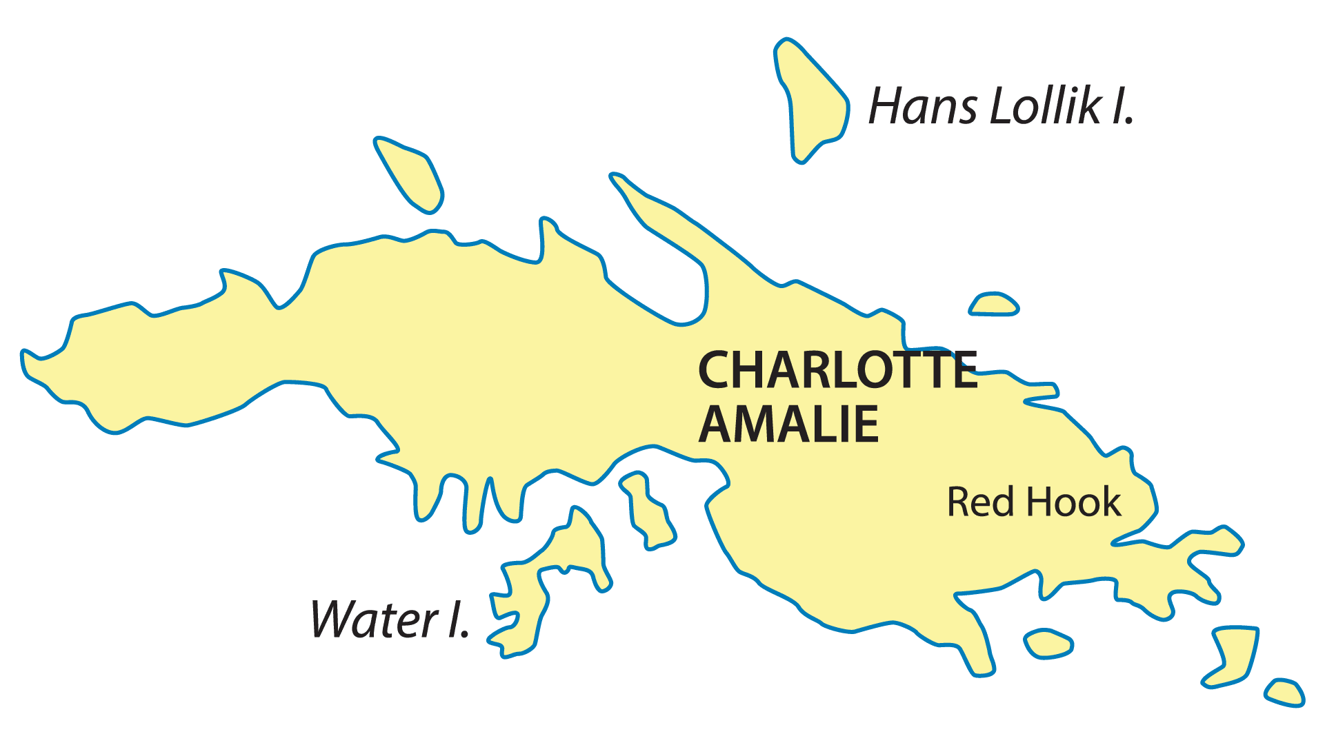 Map rendering of St Thomas island